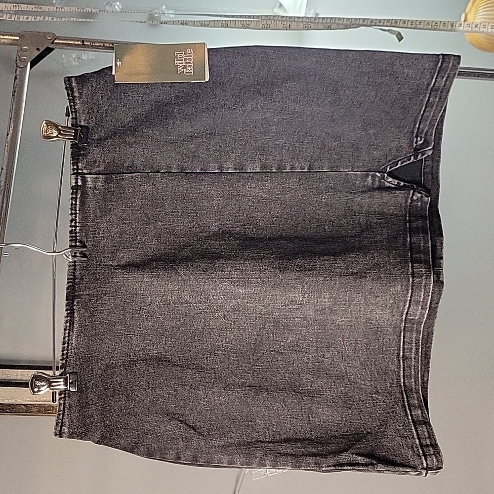Denim mini skirt